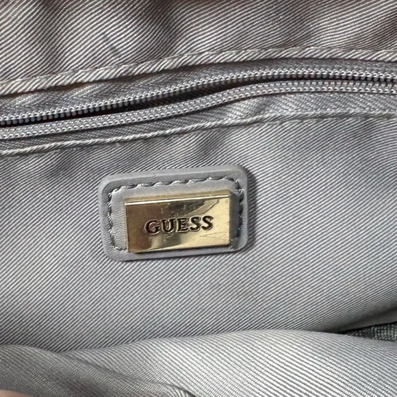 GUESS Faux Fur Crossbody Bag in Gray - Picture 4 of 7